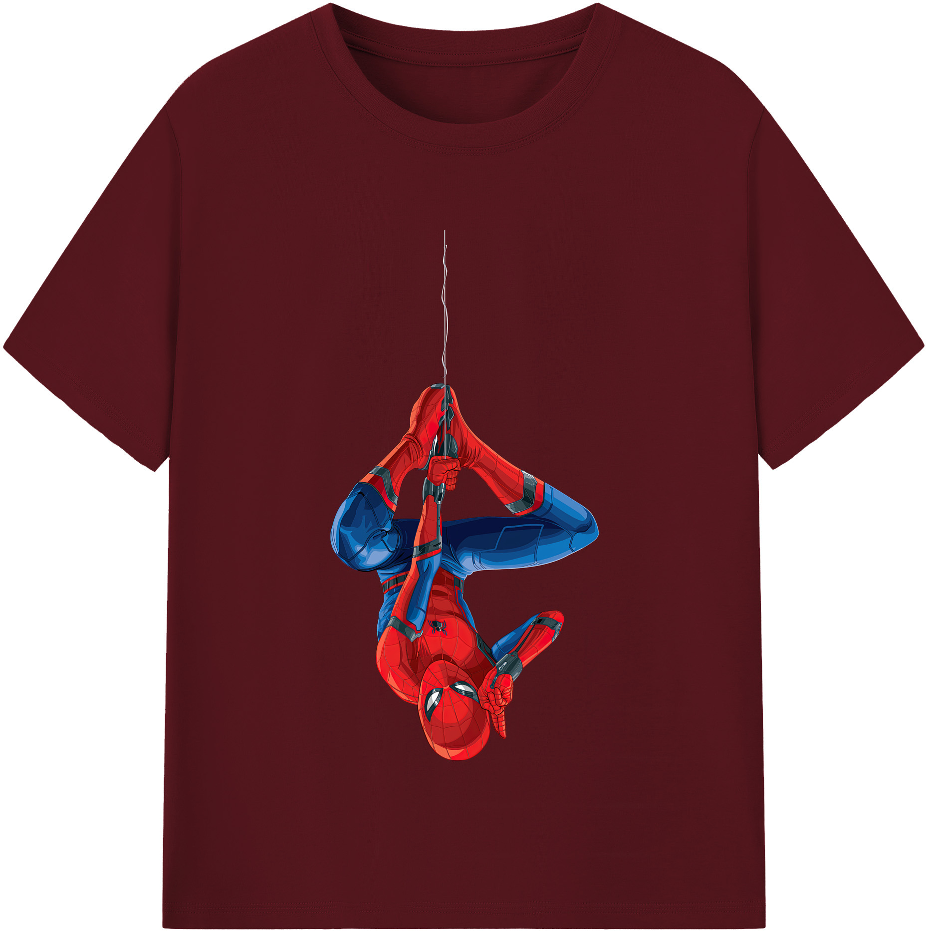 （画像用） Spider Man スパイダーマン 綿100％半袖Tシャツ（フロントプリント）